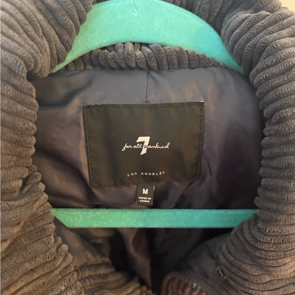 7 For All Mankind Corduroy Puffer Vest - Picture 3 of 3